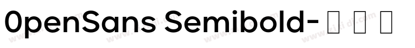 0penSans Semibold字体转换
